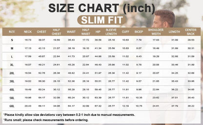Elencoco Slim Fit Big and Tall Mens Button Down Shirt